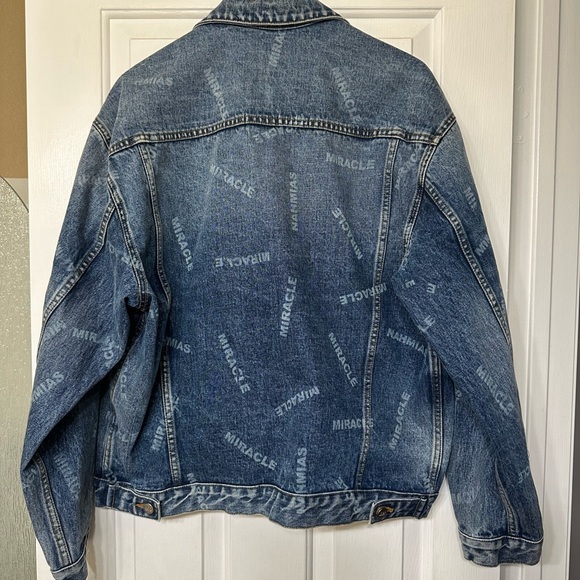 Nahmias Miracle Academy Denim Jacket Coat Long Sleeve - Picture 5 of 7